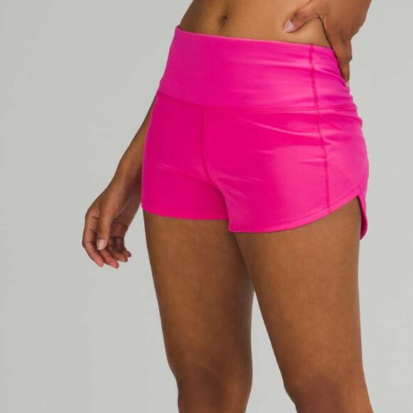 NWT Lululemon Speed Up Mid-Rise Lined Short 4" Sonic Hot Pink Sz 2 Tall - Picture 6 of 13